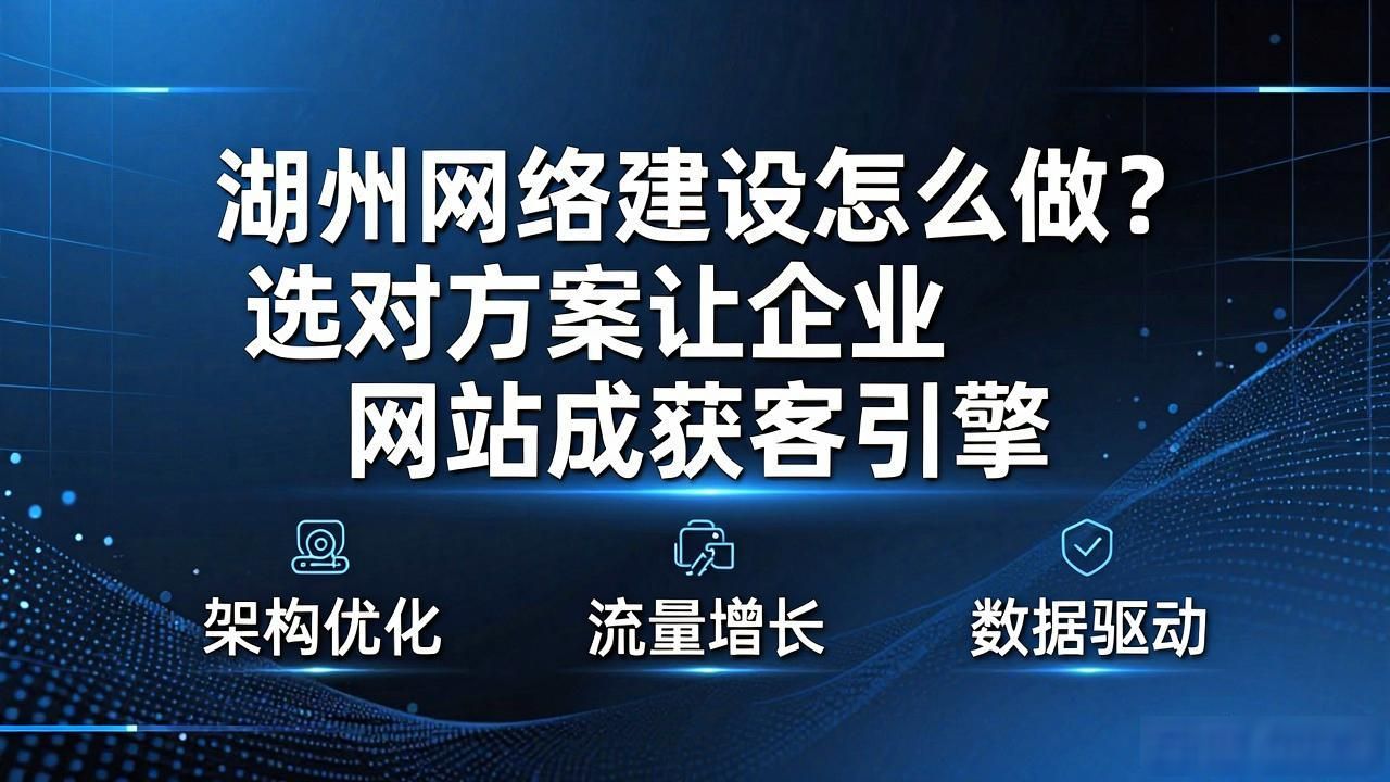 湖州网络建设怎么做？选对方案让企业网站成获客引擎
